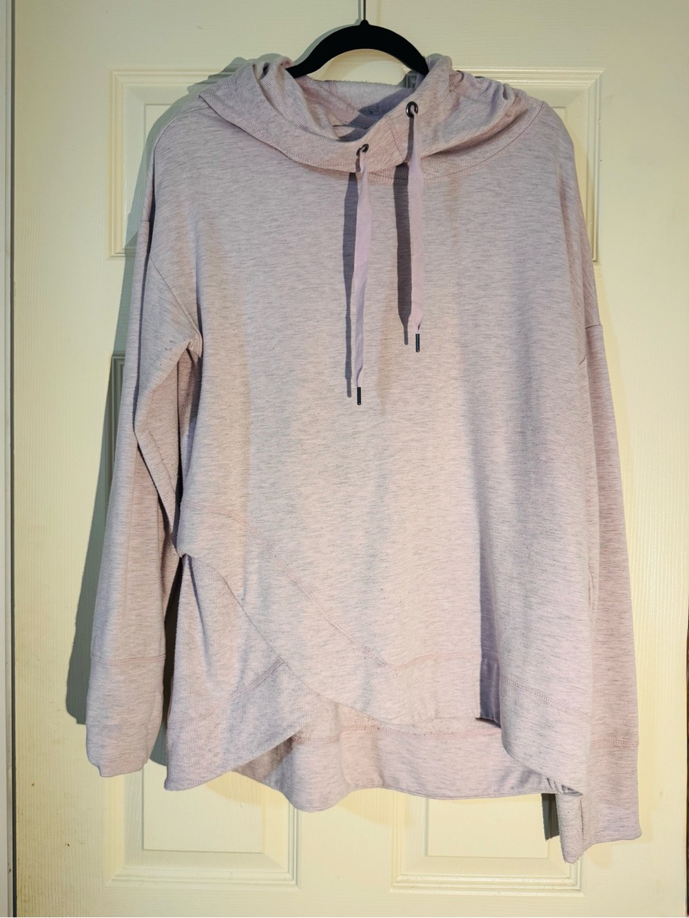 Yogalicious Light Pink Hooded Pullover Large